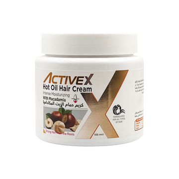 ActiveX Hot Oil Hair Cream 1000 Ml / 500 ml - Macadamia | Nourishing and Repairing